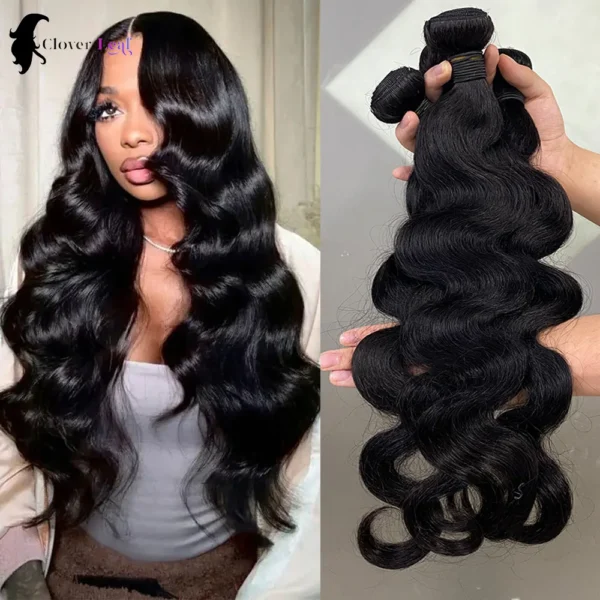 24inch Body Wave Human Hair Bundles 100% Brazilian Raw Human Hair 1/3/4 Bundles for Women 10A Thick Bundles 3 Days Delivery - Image 7