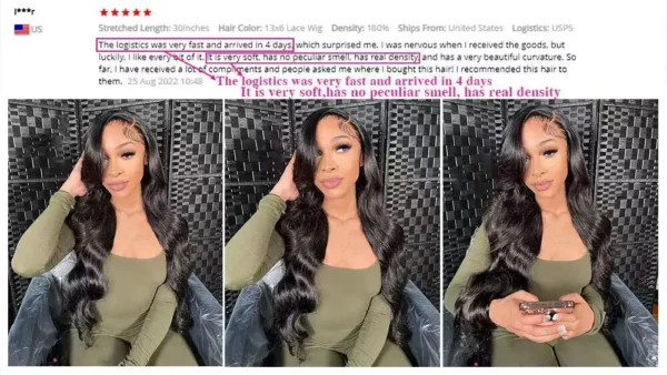 HD Transparent 13x4 13x6 Body Wave Lace Front Wig Pre Plucked 360 Lace Frontal Wig Human Hair Wigs For Women 5x5 Closure Wig - Image 7