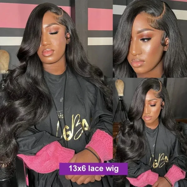 30 40 Inch 220 Density Body Wave Human Hair Wigs Chocolate Brown Lace Front Wig 13x6 Hd Lace Frontal Wig for Black Women Choice - Image 3