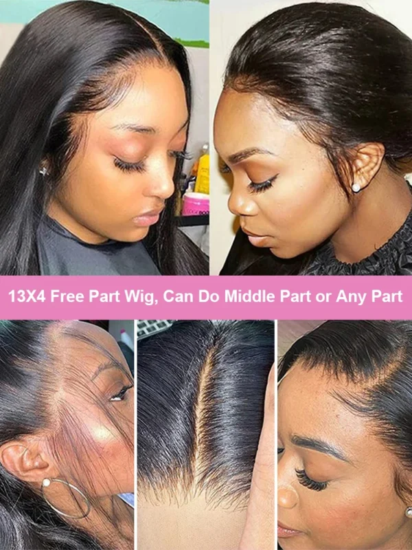 300% High Density 40 46 Inch Bone Straight 13x6 HD Lace Front Wigs Human Hair Brazilian 13x4 360 Full Lace Frontal Wig Pre Pluck - Image 5