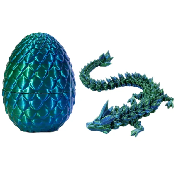 3D Printed Dragon in Egg 3D Printed Crystal Dragon Crystal Dragon Fidget Collectible Figurines for Home Office Car Desk Decor - Image 29