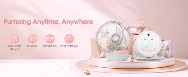 2 Pcs Electric Wearable Breast Pump 1200mAh USB Chargable Silent Milk Extractor Painless Automatic Milker Comfort Breastfeeding - Image 9