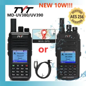 TYT NEW AES256 Encryption MD-UV380/390  Digital Walkie Talkie VHF UHF Dual Band Waterproof Radio GPS Ham Radio DMR Walkie Talkie