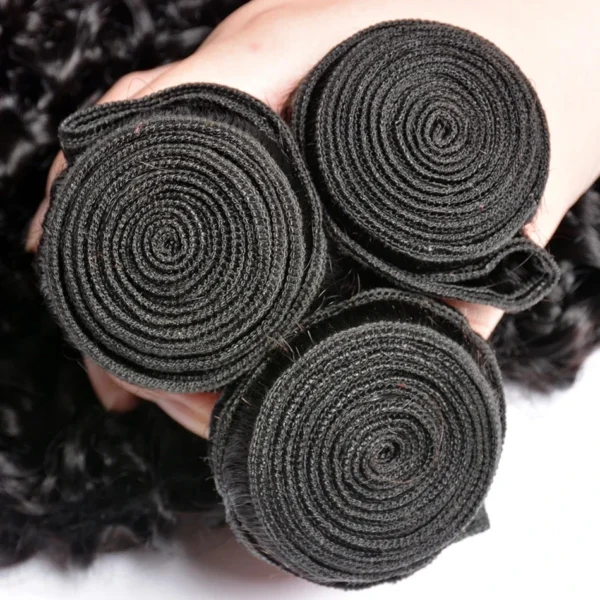 30 Inch Deep Wave 1 3 4 Bundles Deal Bralizian Hair Weave Bundles 100% Virgin Human Hair Water Wave Curly Bundles Extensions - Image 5