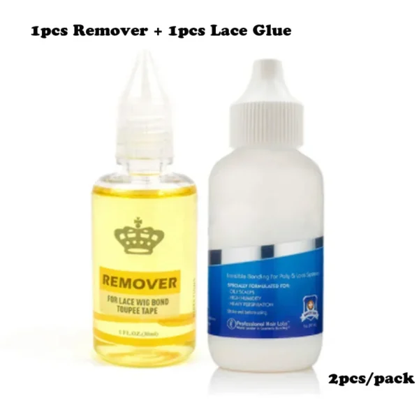 Plussign Wig Glue With Remover Super Lace Glue For Lace Wigs/Toupee/Closure Hair Glue Remover Wig Installation Kit - Image 7