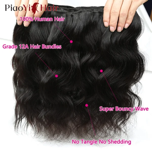24 26 28 Inch Body Wave Bundles Human Hair 12A Brazilian Hair Weave Human Hair Extensions 100% Human Hair For Women Top Quality - Image 5