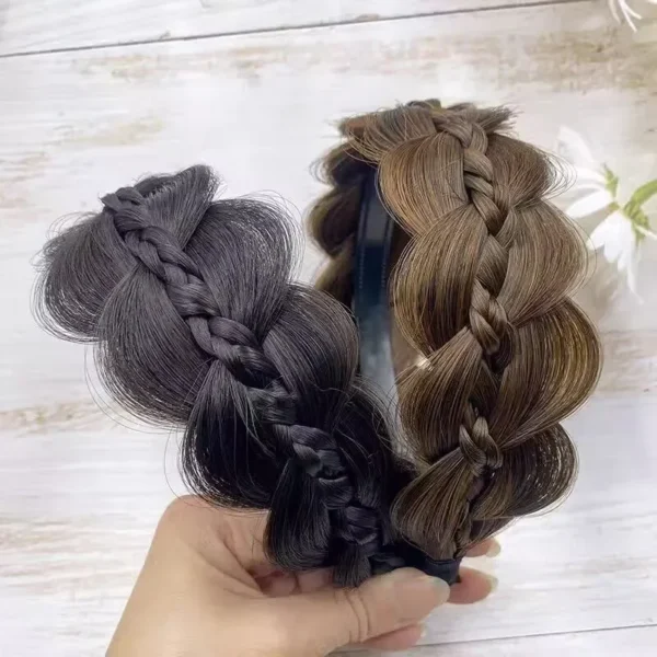 1pc Wig Twist Headbands for Women Wide Fishbone Braids Hairbands Handmade Retro Head Hoop Styling Headwear Accessories - Image 13
