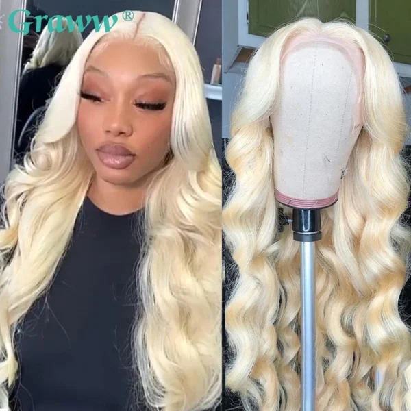 Blonde Body Wave Lace Front Wig HD Transparent Lace 13x4 13x6 Human Hair Wig 613 Pre Plucked Full Frontal Wigs For Black Women - Image 14