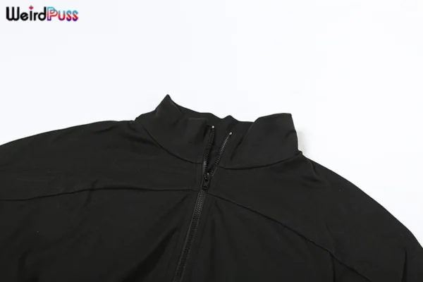 Weird Puss 2024 Autumn Women 2 Piece Set Casual Tracksuit Zipper Thin Drawstring Jacket+Leggings Matching Streetwear Sporty Suit - Image 14
