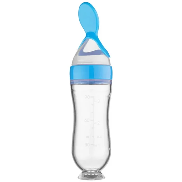 Squeezing Feeding Bottle Silicone Newborn Baby Training Rice Cereal Food Spoon Supplement Feeder Safe Useful Tableware For Kids - Image 7