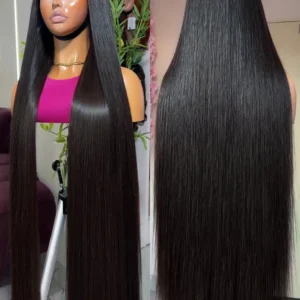 250 Density 13x6 Bone Straight Hd Lace Front Wig 40 46 50 Inch 13x4 Lace Frontal Human Hair Wigs For Women Brazilian Hair Wigs