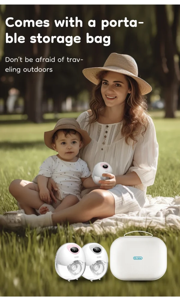 Dr.isla New 2PCS Wearable Electric Breast Pump 4 Modes 36 Suction Levels Silent Leak-Proof Hands Free Breast Pumps Breastfeeding - Image 10