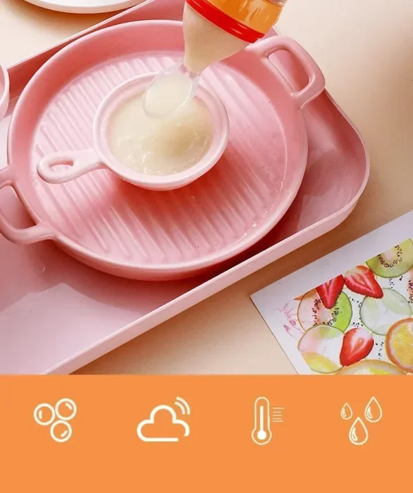 Baby Food Feeder, Silicone Baby Food Dispensing Spoon, 3 Oz Squeeze Feeding Spoons with Suction Cup for Boys Girl Kids Toddlers - Image 37
