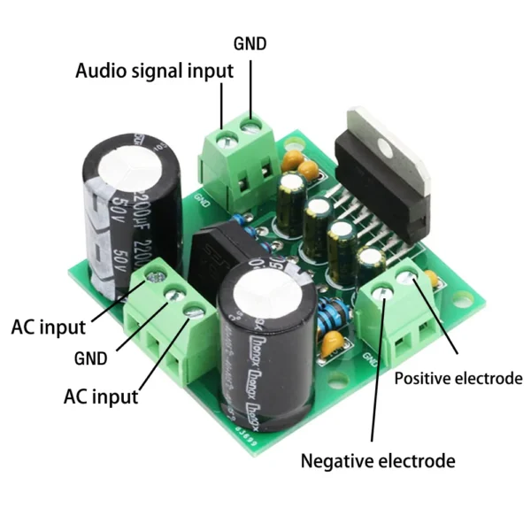 TDA7294 Mono Digital Power Amplifier Board HiFi Audiophile 100W High Power Hi-Fi Sound Amplifier Module - Image 2
