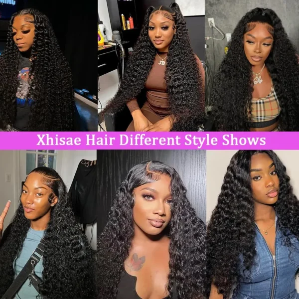 280% Density 38 40 Inch Deep Wave 13x6 HD Lace Front Human Hair Wig Loose Water Curly 13x4 Lace Frontal Wig Human Hair For Women - Image 6