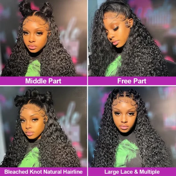 Wear Go 300% High Density Loose Deep Wave 40 50 Inch Full 13x6 13x4 HD Lace Frontal Human Hair Wig Glueless Preplucked Curly Wig - Image 15