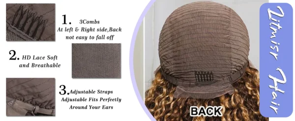 Loose Deep Wave Wig Human Hair Ready To 13x4/13x6 Lace Closure Curly Highlight Ombre 4/27 Preplucked Hairline Pre Cut - Image 10