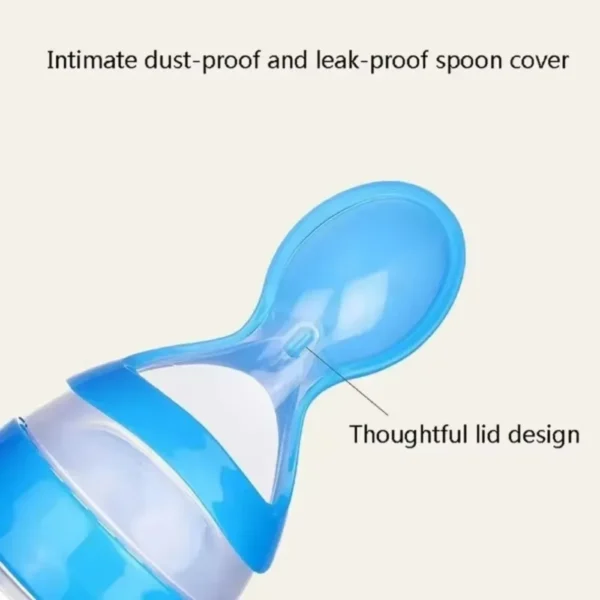Squeezing Feeding Bottle Silicone Newborn Baby Training Rice Cereal Food Spoon Supplement Feeder Safe Useful Tableware For Kids - Image 6