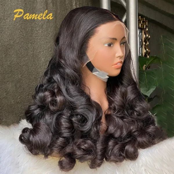 Super Double Drawn 250% Density Loose Wave 13X6 Transparent Lace Front Glueless Wig Human Princess Hair Ready To Go PrePlucked - Image 2