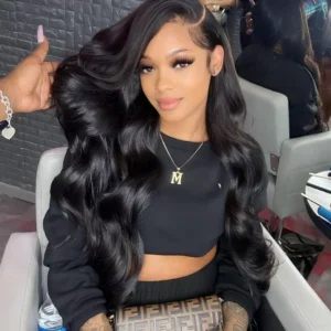 30 40 Inch 220 Density Body Wave Human Hair Wigs Chocolate Brown Lace Front Wig 13x6 Hd Lace Frontal Wig for Black Women Choice