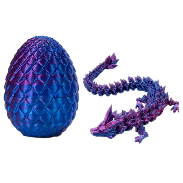 3D Printed Dragon in Egg 3D Printed Crystal Dragon Crystal Dragon Fidget Collectible Figurines for Home Office Car Desk Decor - Image 28