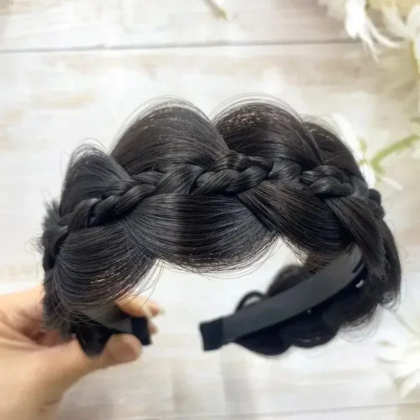 1pc Wig Twist Headbands for Women Wide Fishbone Braids Hairbands Handmade Retro Head Hoop Styling Headwear Accessories - Image 15