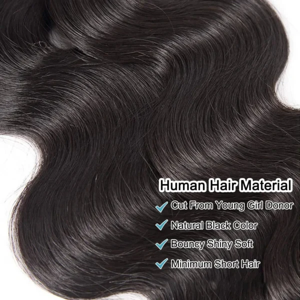 Mossily 3 4 5 Bundles 40 Inches 100% Raw Human Hair Body Wave Brazilian Remy Human Hair Bundle Extension Double Drawn Weavy - Image 9