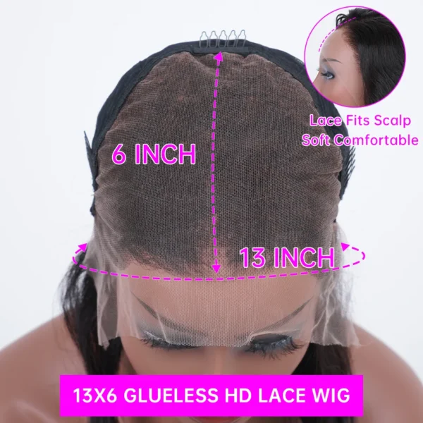 40 42 Inch Curly Lace Front Human Hair Wigs For Black Women Pre Plucked Transparent 13x4 Deep Wave Frontal Wig 13x6 Hd Lace Wig - Image 10