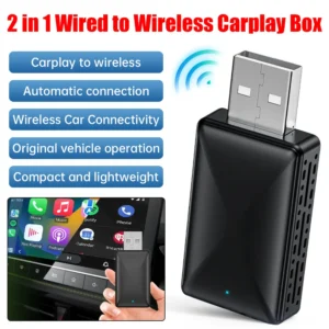 Auto Wireless Carplay Adapter Android 2in 1 Smart Dongle 5G WIFI for OEM Car Stereo With USB Plug and Play For iphone Android