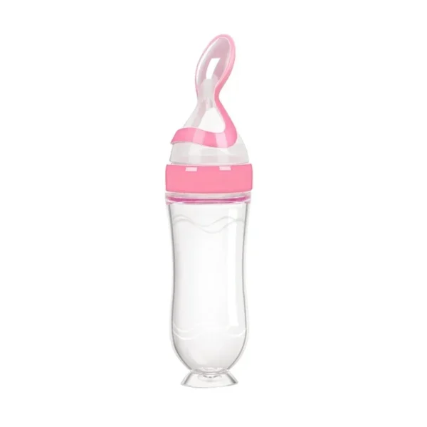Baby Food Feeder, Silicone Baby Food Dispensing Spoon, 3 Oz Squeeze Feeding Spoons with Suction Cup for Boys Girl Kids Toddlers - Image 11