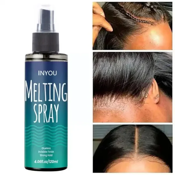 120ML Lace Melting and Holding Spray Glue-Less Hair Adhesive for Wigs, Strong Natural Finishing Hold with Control - Image 2