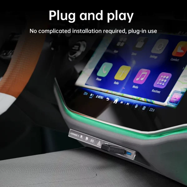 Auto Wireless Carplay Adapter Android 2in 1 Smart Dongle 5G WIFI for OEM Car Stereo With USB Plug and Play For iphone Android - Image 8