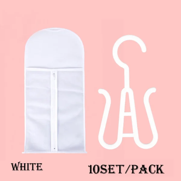 New Hair Extensions Storage Bag With Hanger Portable Wig Storage Bags For Multiple Wigs Ponytail Bundles Hair Extensions Wig Bag - Image 19