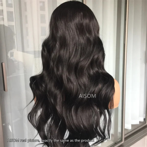 Body Wave Lace Front Wig Highlight Ash Blonde Lace Frontal Synthetic Wigs Pre Plucked Long Wavy Synthetic Lace Wig for Women - Image 22