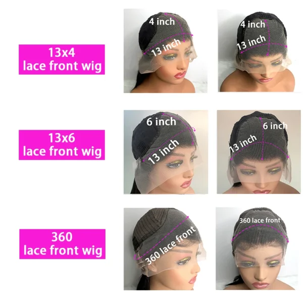 Body Wave 13x4 13x6 360 Hd Transparent Lace Front Wigs Human Hair Wig Brazilian 30 40 Inch Body Wave Lace Frontal Wig For Women - Image 9