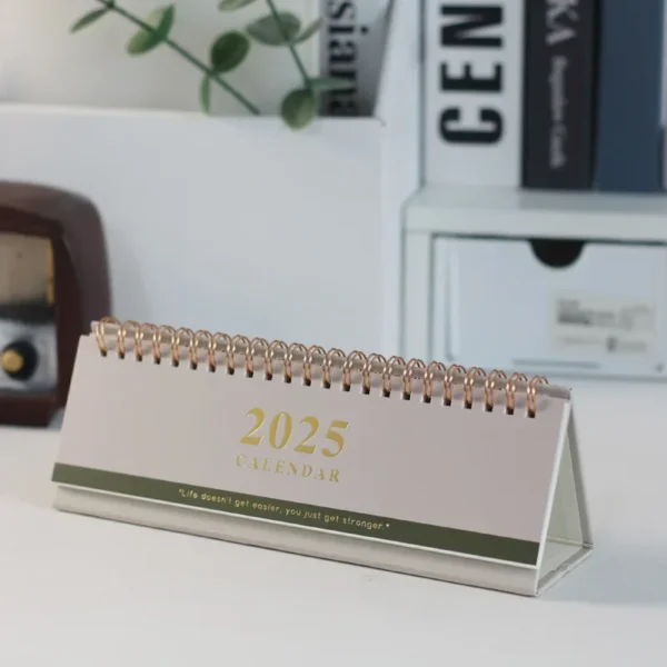 Desk Standing Calendar 2025 Desktop Small Monthly Planner Table Office Mini Tabletop Schedule Wall Daily Decorative - Image 5