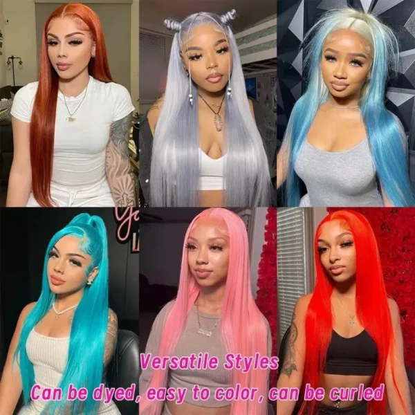 13x4 13x6 HD Transparent Full Frontal Lace 613 Blonde Colored Straight Human Hair Wigs Lace Front Wigs For Women 40 46 Inches - Image 13