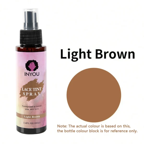 Lace Tint Spray for Wigs,Waterproof Lace Tint Melting Mousse Spray Concealer for Lace Closure front Wigs Toupees Edge Control La - Image 9