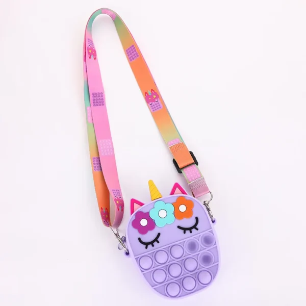 37 styles Fidget Toys Silicone Push Bubble Crossbody Bag Sensory Reliver Autism Adults Kids Handbag Squeeze Toys for Kids gifts - Image 35