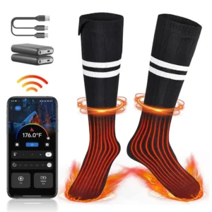 Heated Socks Thermal Winter Warm Skiing Heating Arthritis Electric Socks App Control Rechargeable Outdoor Sport Foot Warmer
