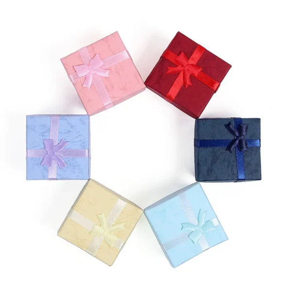 Ring Organizer Box Earrings Storage Gift Box Earrings Ring Box Paper Jewellry Packaging Container Trinket Box 1pc 4x4cm - Image 27