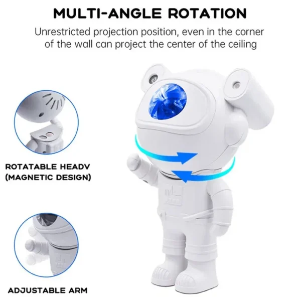 Astro Projector Astronaut Bluetooth Music Projector Astro Aurora Atmosphere Night Light - Image 10
