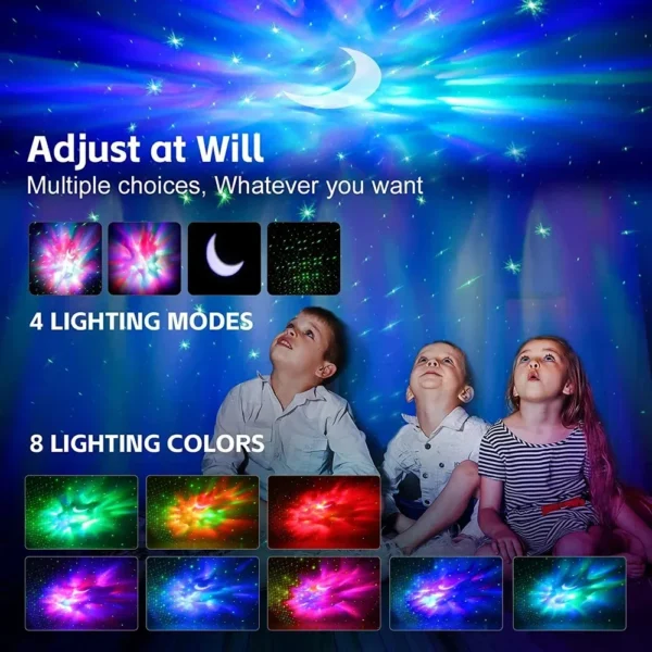Astro Projector Astronaut Bluetooth Music Projector Astro Aurora Atmosphere Night Light - Image 8