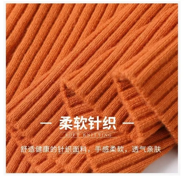 Fashion Zipper Short Knitted Cardigan Sweater 2025 Spring Autumn New Korean Versatile Coat Top Turn-Down Col Sweater Solid Color - Image 19