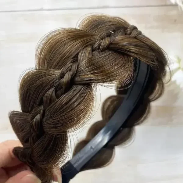1pc Wig Twist Headbands for Women Wide Fishbone Braids Hairbands Handmade Retro Head Hoop Styling Headwear Accessories - Image 14