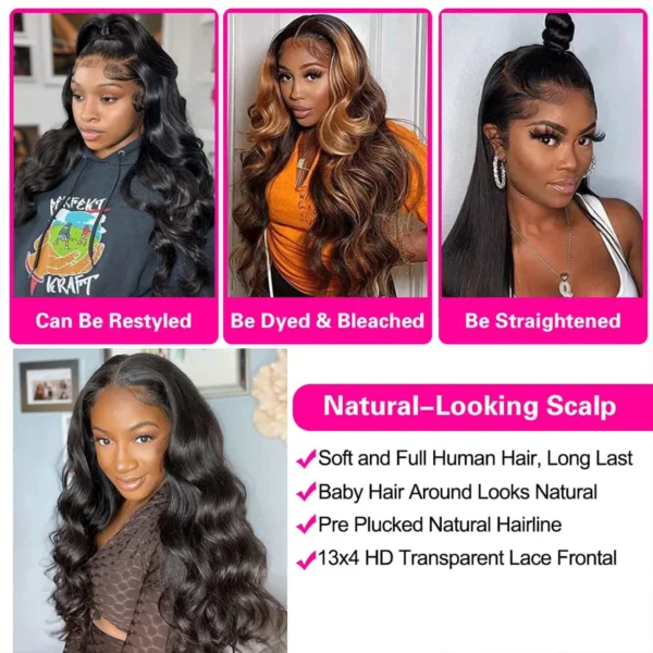13x6 Hd Lace Frontal Wig Human Hair 13x4 Body Wave Human Hair Wigs For Black Women 30 40 Inch Lace Front Human Hair Wig - Image 9
