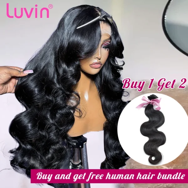Brazilian 13x4 Lace Front Human Hair Wigs With Bundle Body Wave Lace Front Wigs 13x6 HD Lace Frontal Wig Glueless Wig Human Hair - Image 7