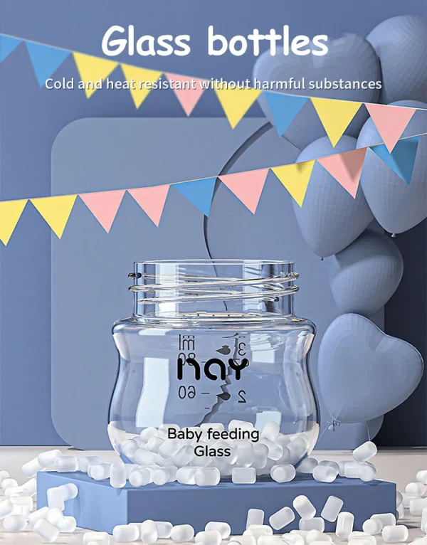 Dr.isla Glass Bottles Newborn Feeding Bottles 80ML/160ML Baby Bottle Anti-flatulence Milk Feeding Bottles Infant BPA free - Image 20