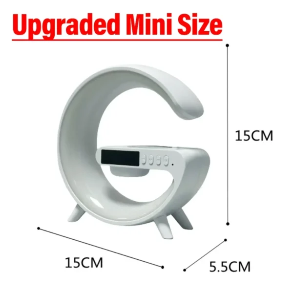 Multifunction Wireless Charger Stand Bluetooth 5.0 Speaker FM TF RGB Night Light Fast Charging Station for iPhone Samsung Xiaomi - Image 26