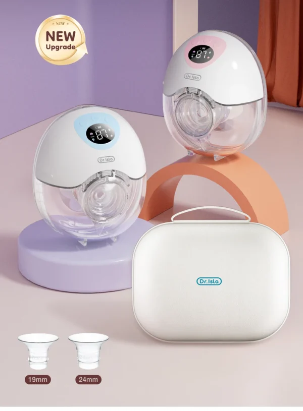 Dr.isla New 2PCS Wearable Electric Breast Pump 4 Modes 36 Suction Levels Silent Leak-Proof Hands Free Breast Pumps Breastfeeding - Image 8